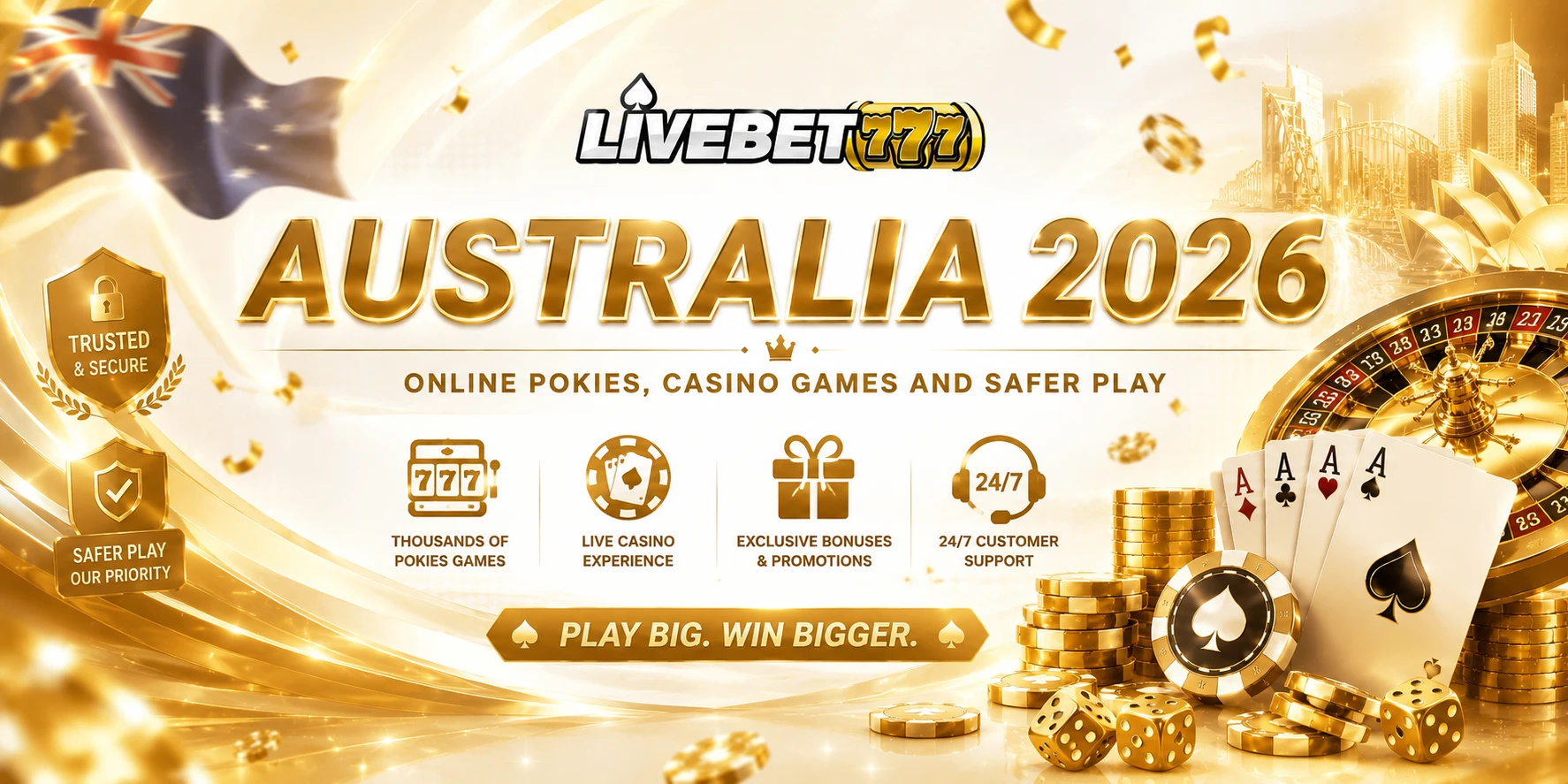 LIVEBET777 Australia online pokies casino guide