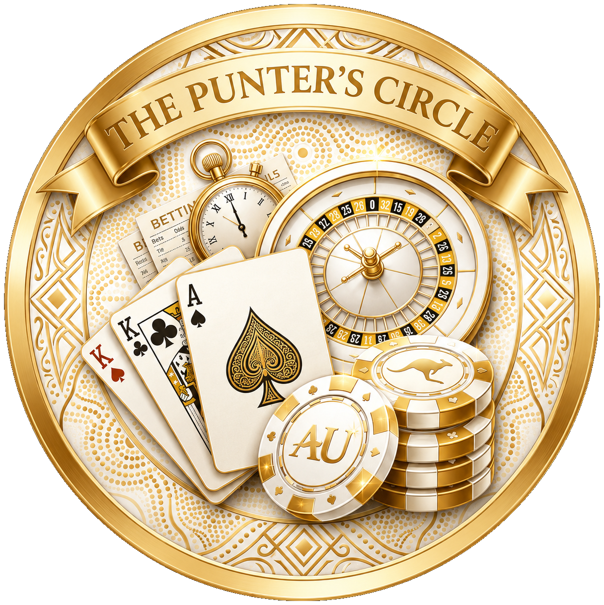 LIVEBET777 punter circle casino emblem